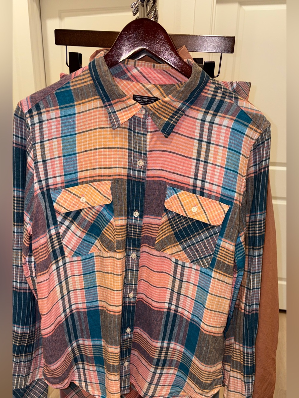 Vineyard Vines Ladies Plaid Button-Up Shirt Sz 12